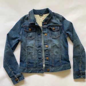Girls CrewCuts Medium Wash Denim Jacket, Size 12